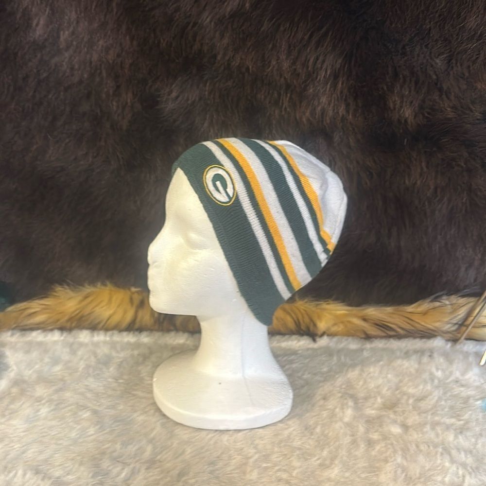 Green Bay Packers reversible beanie OS (2625)